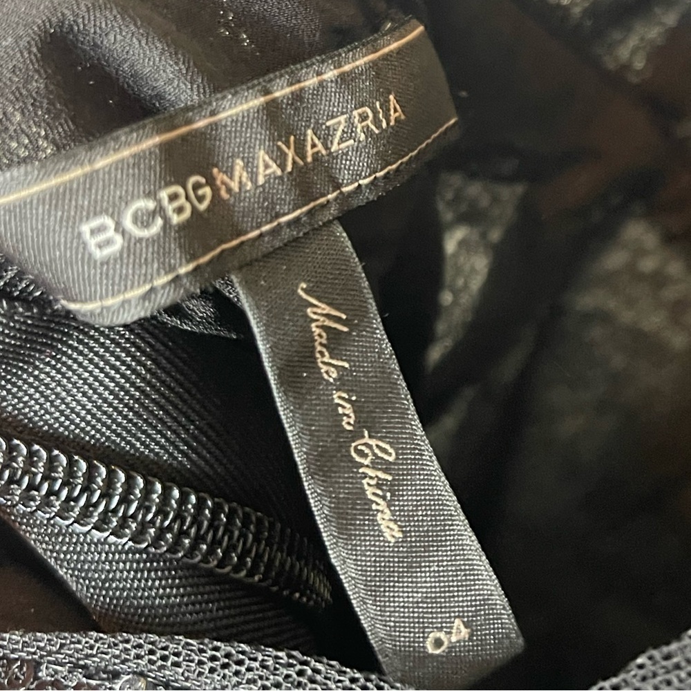 BCBGmaxazria black nera sequin mini dress - Picture 8 of 9